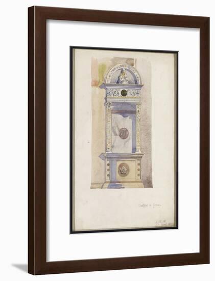 Study of a Jesuit Altar, Certosa Di Pavia, 1891-Charles Rennie Mackintosh-Framed Giclee Print