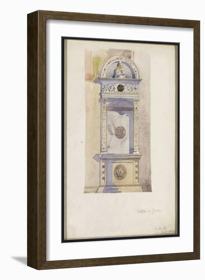 Study of a Jesuit Altar, Certosa Di Pavia, 1891-Charles Rennie Mackintosh-Framed Giclee Print