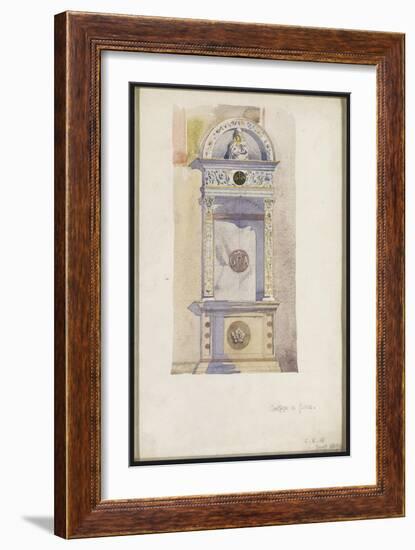 Study of a Jesuit Altar, Certosa Di Pavia, 1891-Charles Rennie Mackintosh-Framed Giclee Print