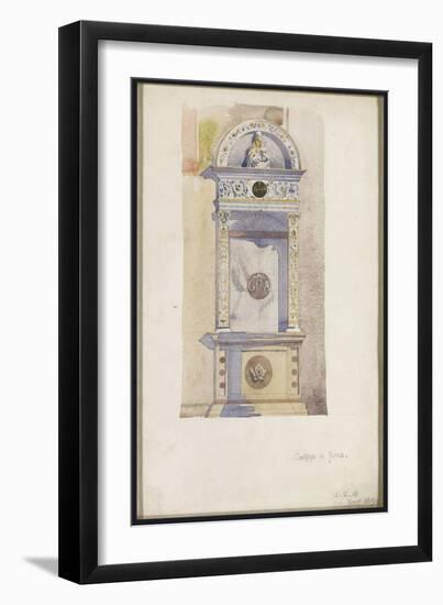 Study of a Jesuit Altar, Certosa Di Pavia, 1891-Charles Rennie Mackintosh-Framed Giclee Print