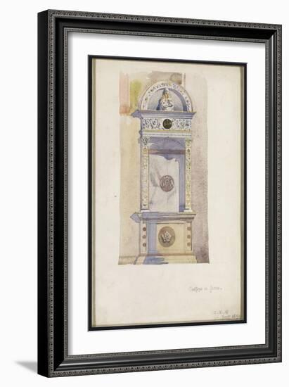 Study of a Jesuit Altar, Certosa Di Pavia, 1891-Charles Rennie Mackintosh-Framed Giclee Print