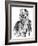 Study of a Jew, C1880-1882-Adolph Menzel-Framed Giclee Print