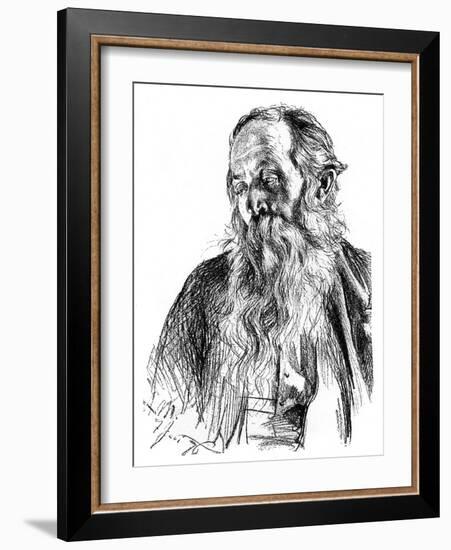 Study of a Jew, C1880-1882-Adolph Menzel-Framed Giclee Print