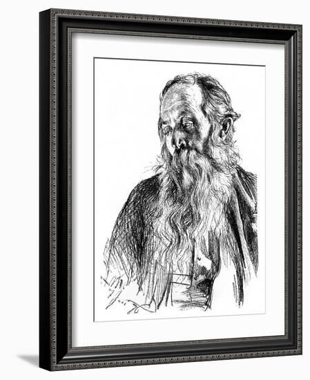 Study of a Jew, C1880-1882-Adolph Menzel-Framed Giclee Print