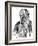 Study of a Jew, C1880-1882-Adolph Menzel-Framed Giclee Print