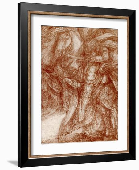 Study of a Knight, 1913-Leonardo da Vinci-Framed Giclee Print