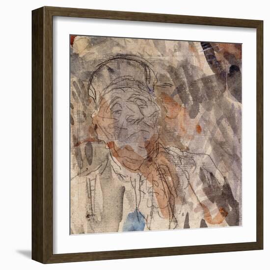 Study of a Lawyer-Honore Daumier-Framed Giclee Print