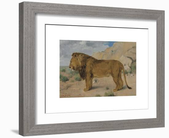 Study of a Lion-Rosa Bonheur-Framed Premium Giclee Print