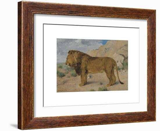 Study of a Lion-Rosa Bonheur-Framed Premium Giclee Print