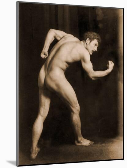 Study of a Male Nude, C.1900-Wilhelm Von Gloeden-Mounted Photographic Print