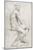 Study of a Male Nude-Annibale Carracci-Mounted Giclee Print