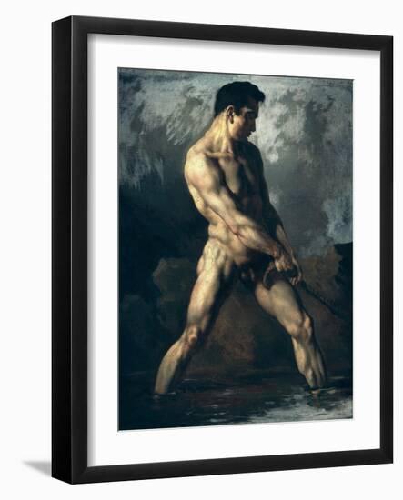 Study of a Male Nude-Théodore Géricault-Framed Giclee Print