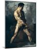 Study of a Male Nude-Théodore Géricault-Mounted Giclee Print