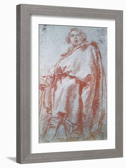 Study of a Man, 18th Century-Giovanni Battista Tiepolo-Framed Giclee Print