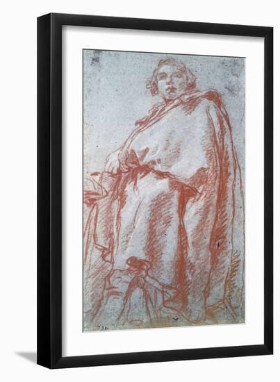 Study of a Man, 18th Century-Giovanni Battista Tiepolo-Framed Giclee Print