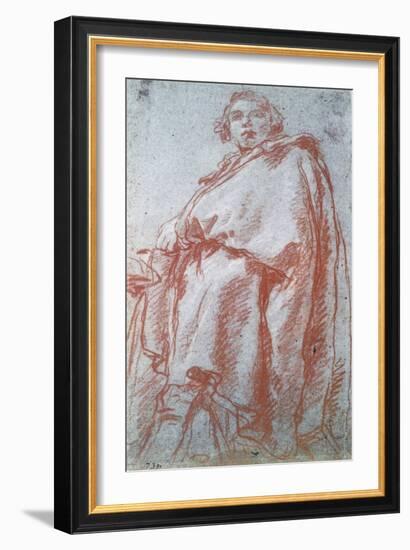 Study of a Man, 18th Century-Giovanni Battista Tiepolo-Framed Giclee Print