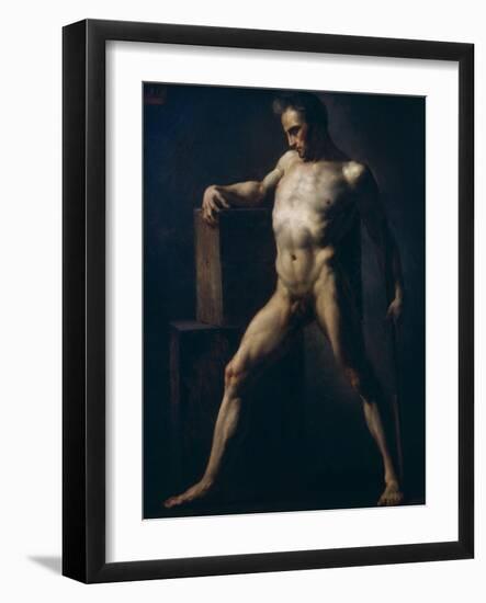 Study of a Man, circa 1808-12-Théodore Géricault-Framed Giclee Print
