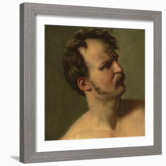 Study of a Man in Profile, C.1812-Theodore Gericault-Framed Giclee Print