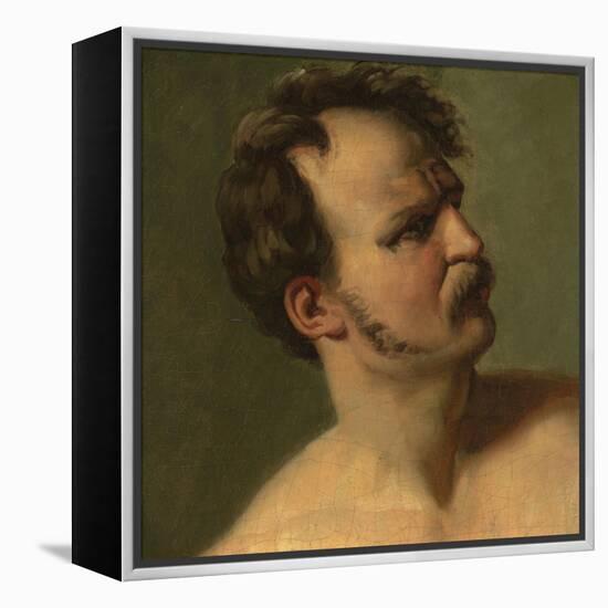 Study of a Man in Profile, C.1812-Theodore Gericault-Framed Premier Image Canvas
