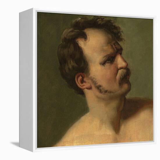 Study of a Man in Profile, C.1812-Theodore Gericault-Framed Premier Image Canvas