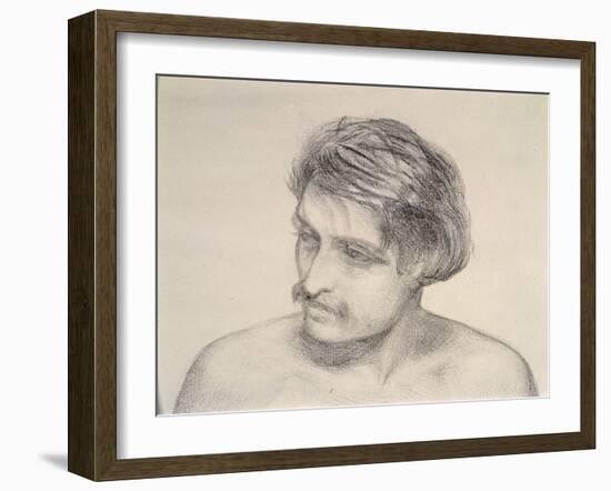 Study of a Man's Head-Robert Braithwaite Martineau-Framed Giclee Print