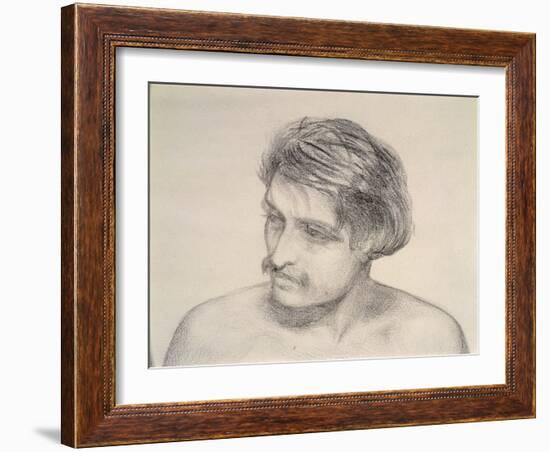 Study of a Man's Head-Robert Braithwaite Martineau-Framed Giclee Print