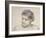 Study of a Man's Head-Robert Braithwaite Martineau-Framed Giclee Print