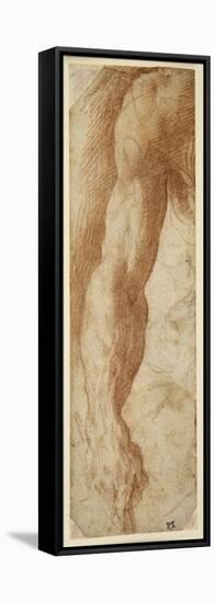 Study of a Man's Right Arm, His Hand Holding a Stick-Parmigianino-Framed Premier Image Canvas