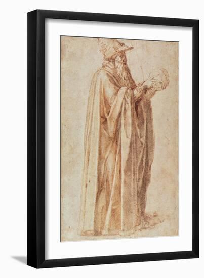 Study of a Man-Michelangelo Buonarroti-Framed Giclee Print