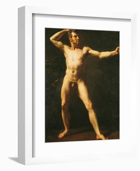 Study of a Man-Théodore Géricault-Framed Giclee Print