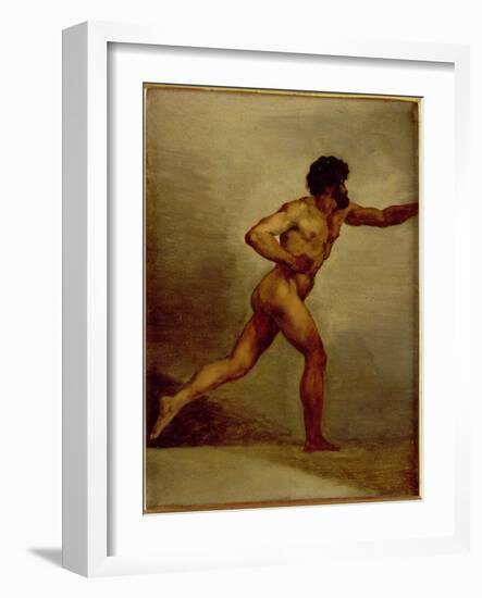 Study of a Man-Théodore Géricault-Framed Giclee Print