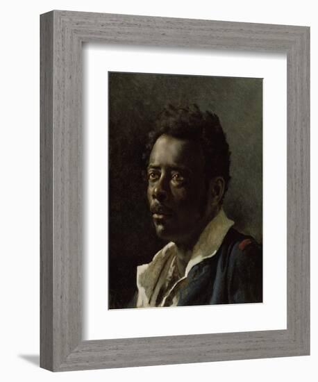 Study of a Model, by Theodore Gericault, 1818-19, French painting,-Theodore Gericault-Framed Art Print