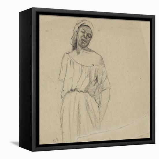 Study of a Negress-Camille Pissarro-Framed Premier Image Canvas