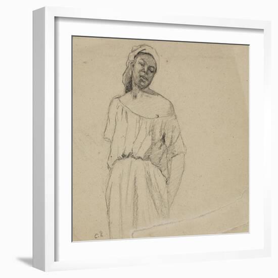 Study of a Negress-Camille Pissarro-Framed Giclee Print