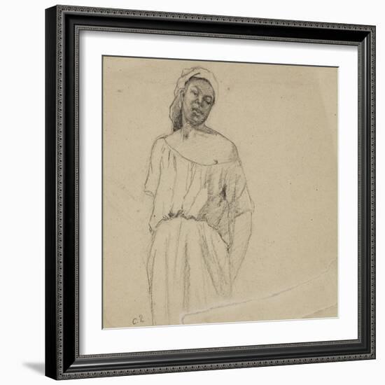 Study of a Negress-Camille Pissarro-Framed Giclee Print
