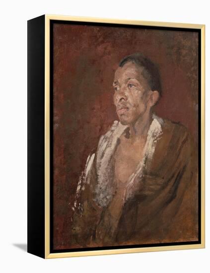 Study of a Negro, C.1905 (Oil on Canvas)-Harold Gilman-Framed Premier Image Canvas