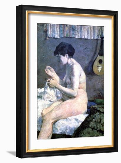 Study of a Nude, 1880-Paul Gauguin-Framed Giclee Print