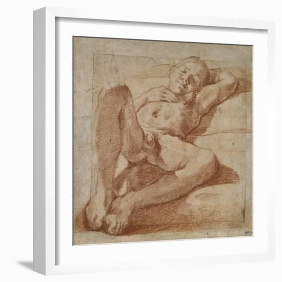 Study of a Nude Boy-Lodovico Carracci-Framed Giclee Print