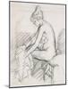 Study of a Nude Female, Seated, Drying Her Right Foot-Harold Gilman-Mounted Giclee Print