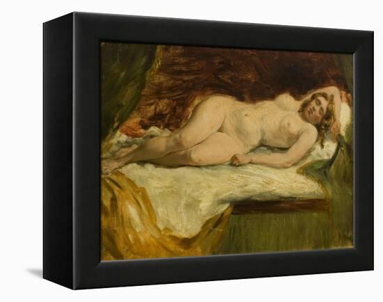 Study of a Nude Female Sleeping-William Etty-Framed Premier Image Canvas