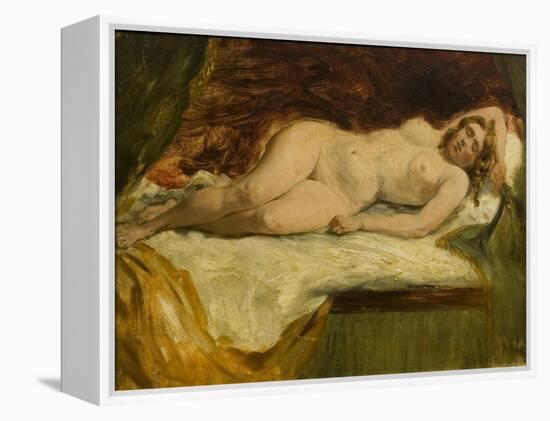 Study of a Nude Female Sleeping-William Etty-Framed Premier Image Canvas