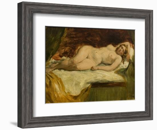 Study of a Nude Female Sleeping-William Etty-Framed Giclee Print