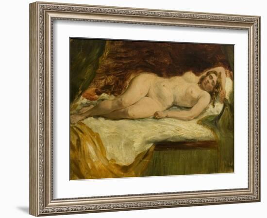 Study of a Nude Female Sleeping-William Etty-Framed Giclee Print