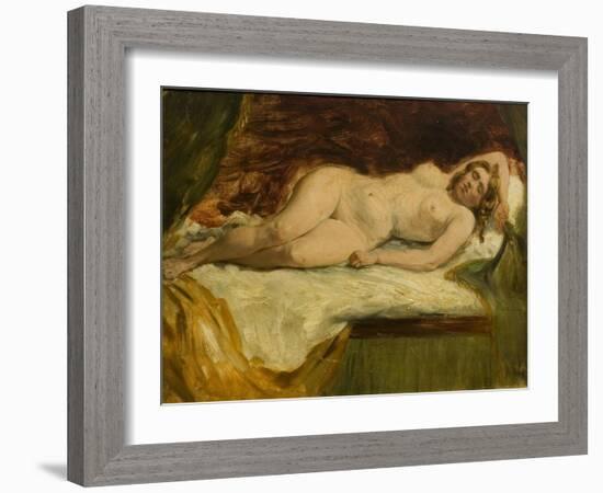 Study of a Nude Female Sleeping-William Etty-Framed Giclee Print