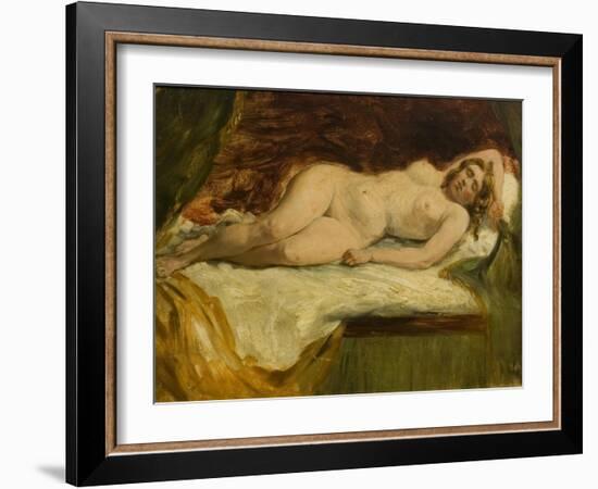 Study of a Nude Female Sleeping-William Etty-Framed Giclee Print