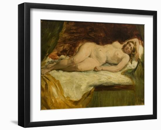 Study of a Nude Female Sleeping-William Etty-Framed Giclee Print