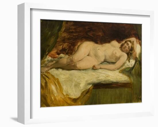 Study of a Nude Female Sleeping-William Etty-Framed Giclee Print