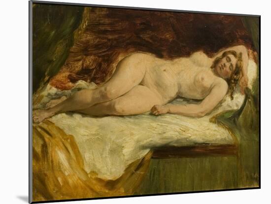 Study of a Nude Female Sleeping-William Etty-Mounted Giclee Print