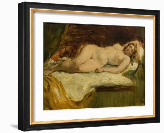 Study of a Nude Female Sleeping-William Etty-Framed Giclee Print