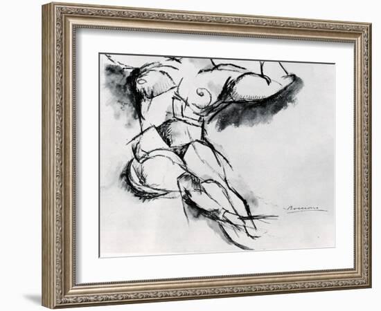 Study of a Nude-Umberto Boccioni-Framed Giclee Print